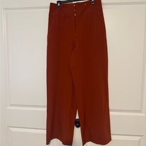 New York & Company Brown Wide Leg Pants High Waisted